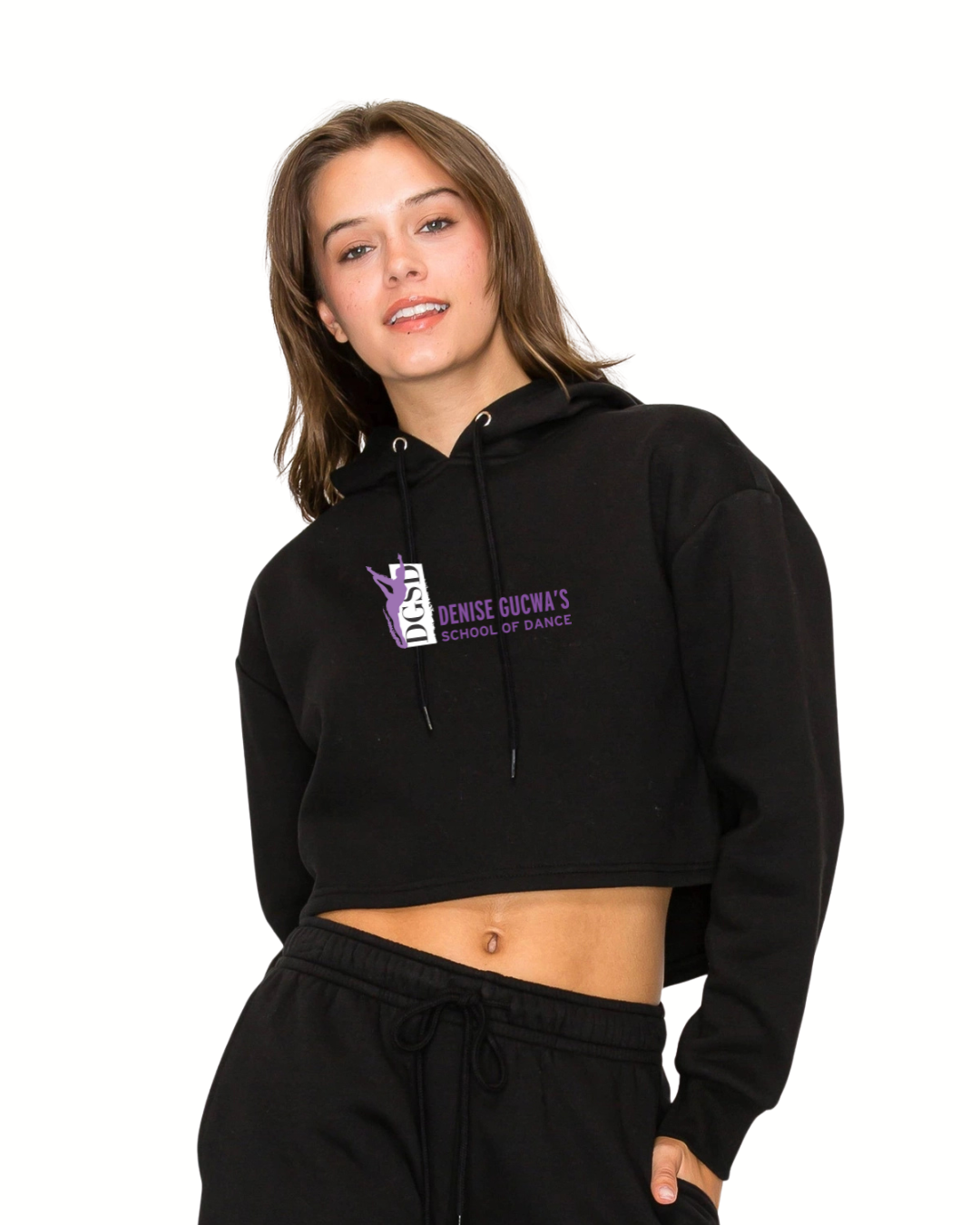 Vanilla Monkey Cropped Fleece Hooded Sweatshirt (ADULT SIZES ONLY)